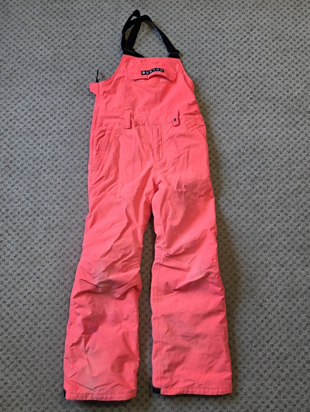 Burton Kids Pinkish Orange Snow Bib Overalls
